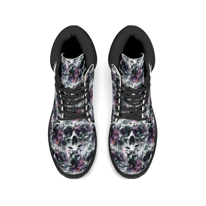 Skull Sessions - Eerie Tapestry Womens PU Leather Boots