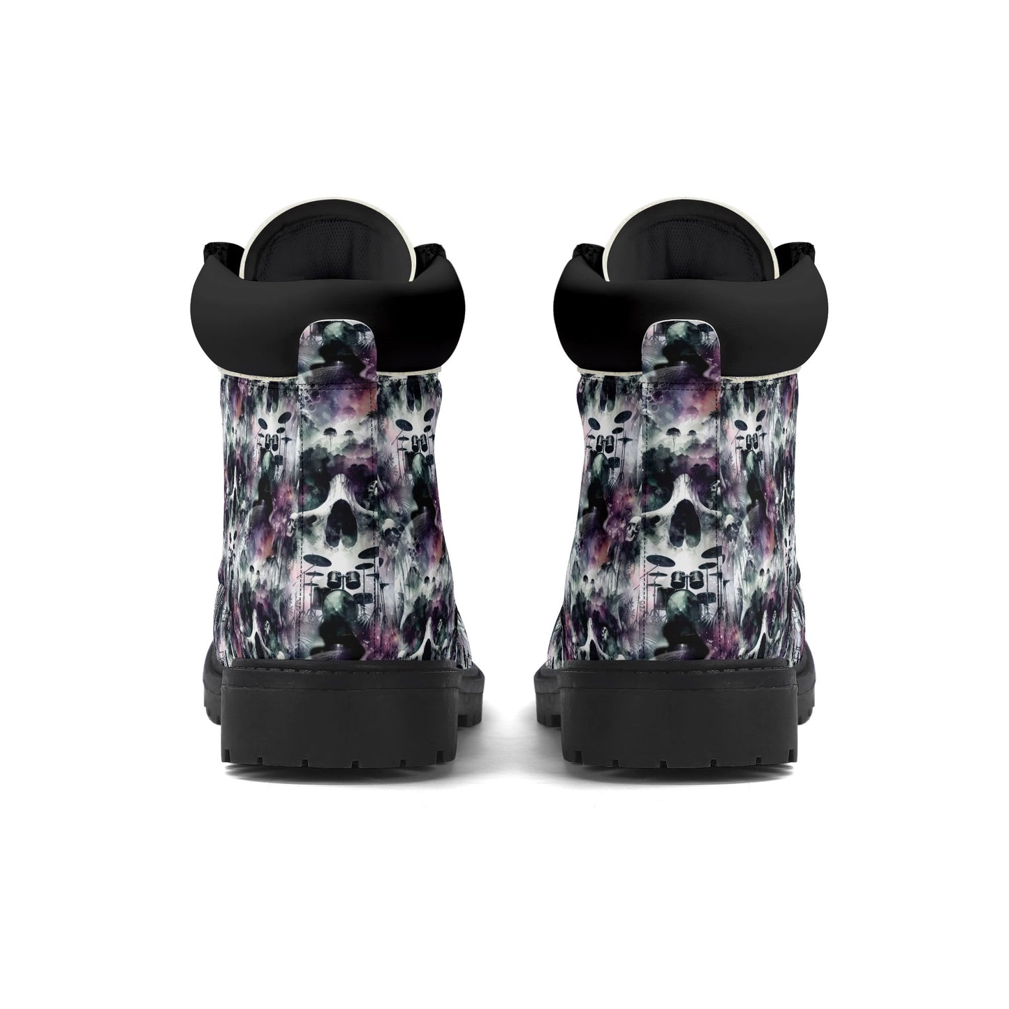 Skull Sessions - Eerie Tapestry Womens PU Leather Boots