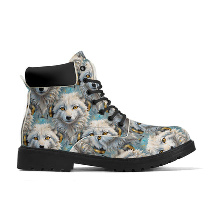 Snowy Fox Beats - Dreams Womens PU Leather Boots