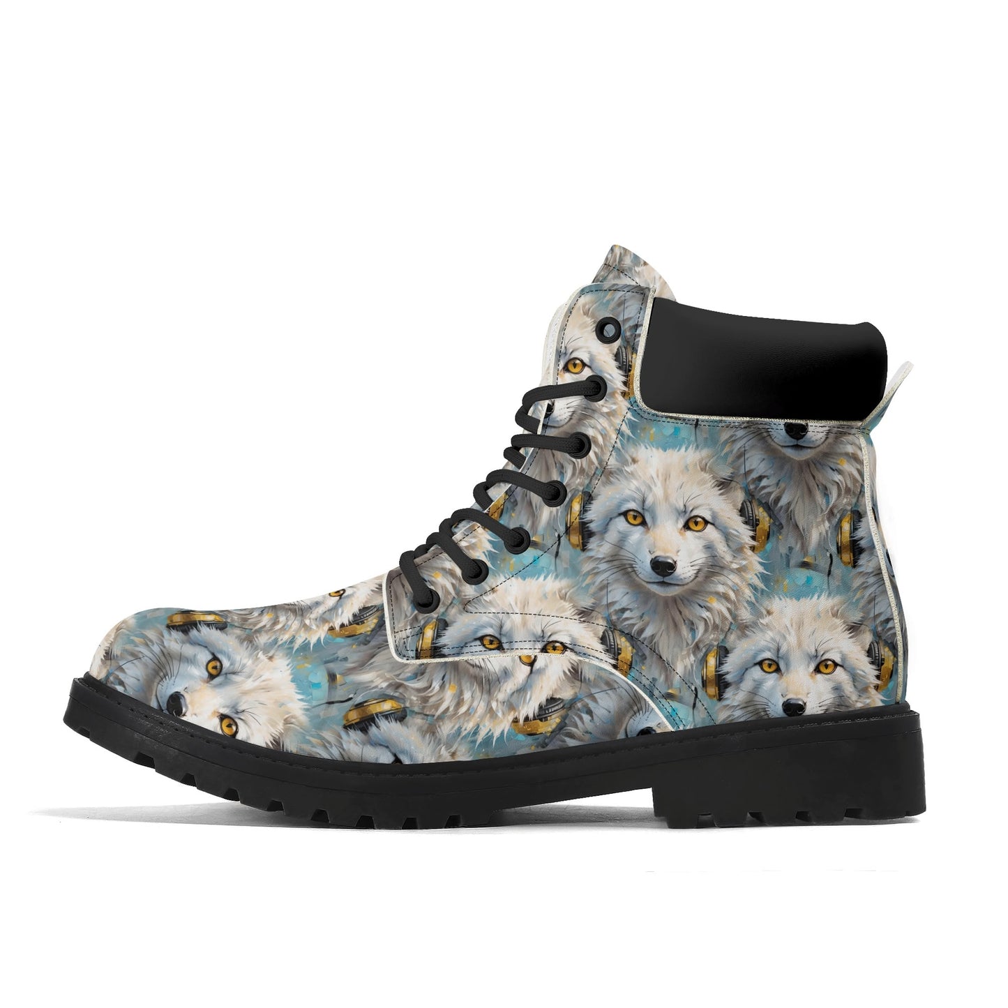 Snowy Fox Beats - Dreams Womens PU Leather Boots