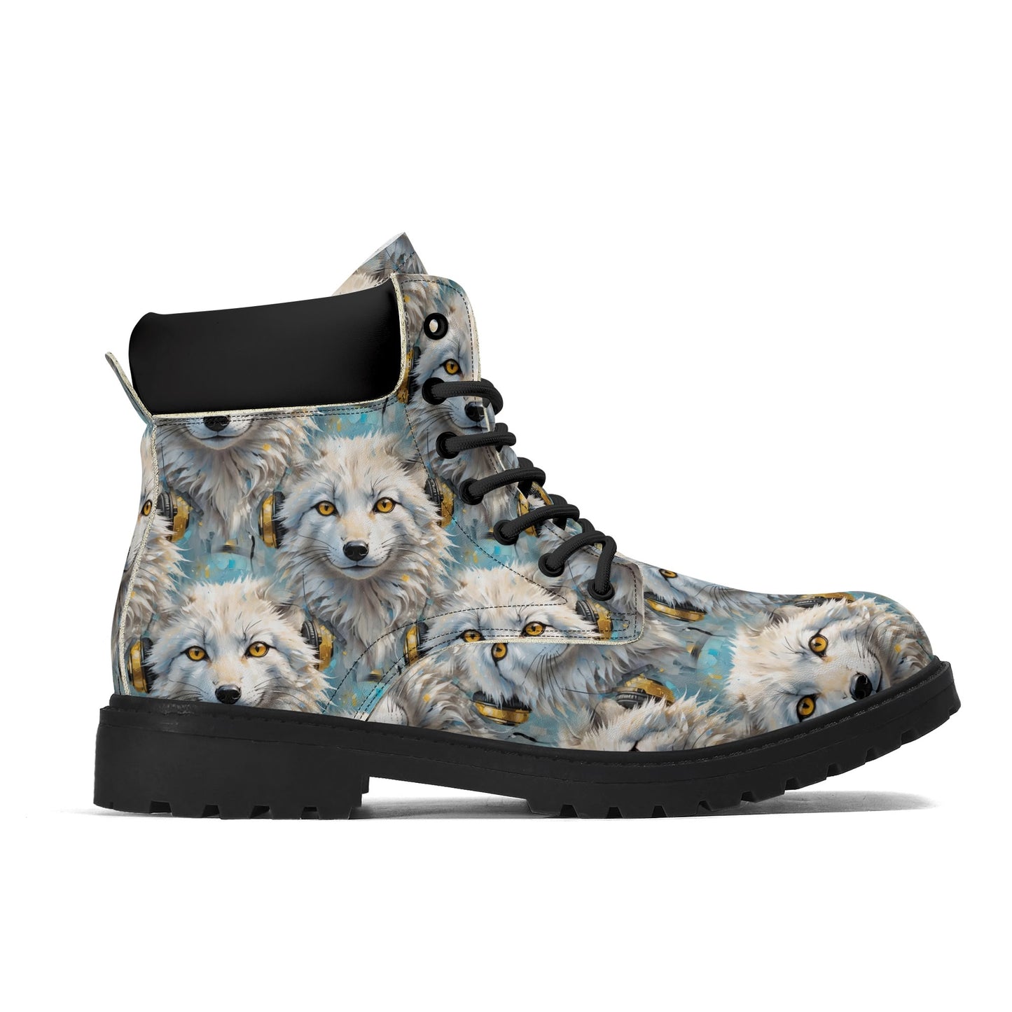 Snowy Fox Beats - Dreams Womens PU Leather Boots