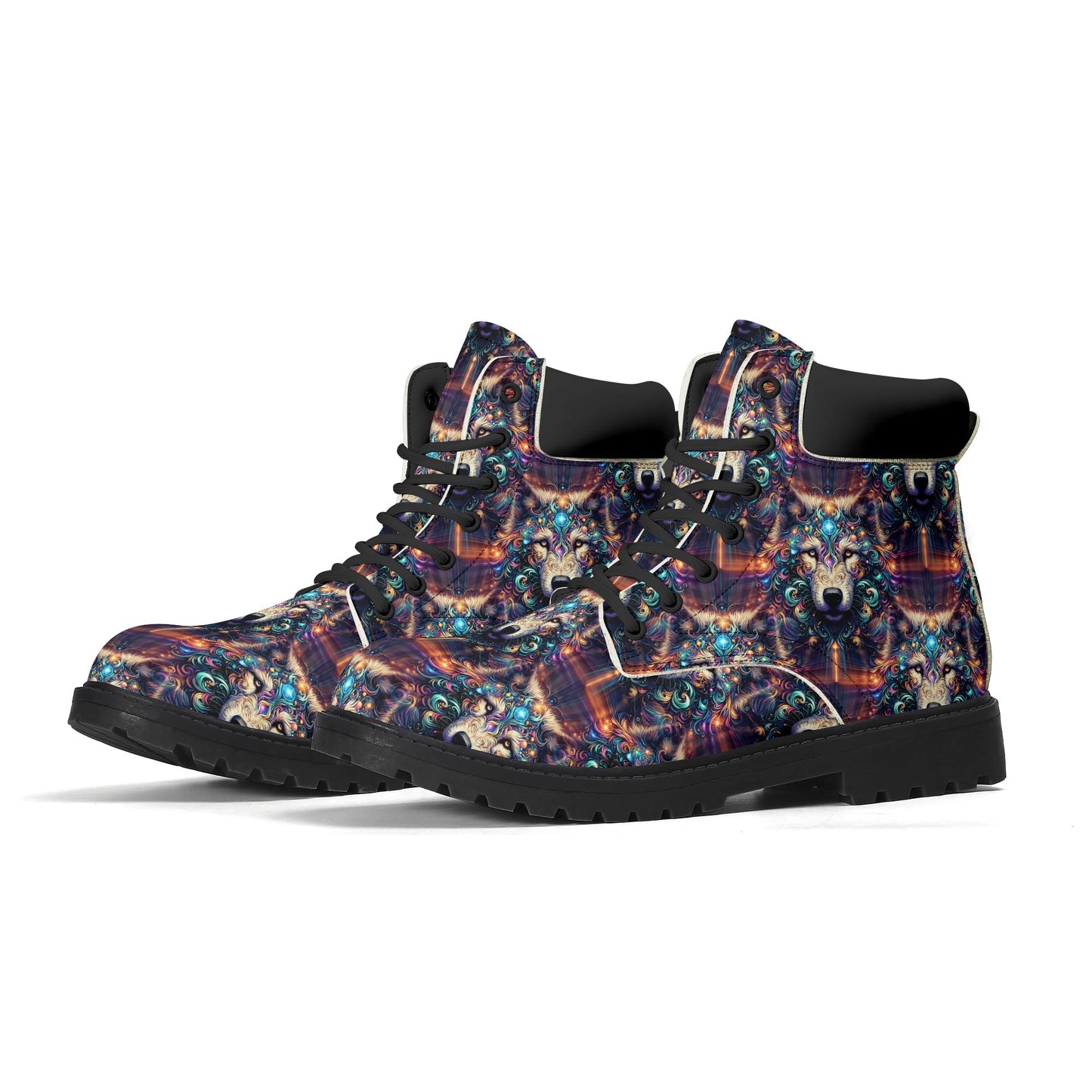 Stardust Wolf - Womens PU Leather Boots