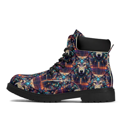 Stardust Wolf - Womens PU Leather Boots