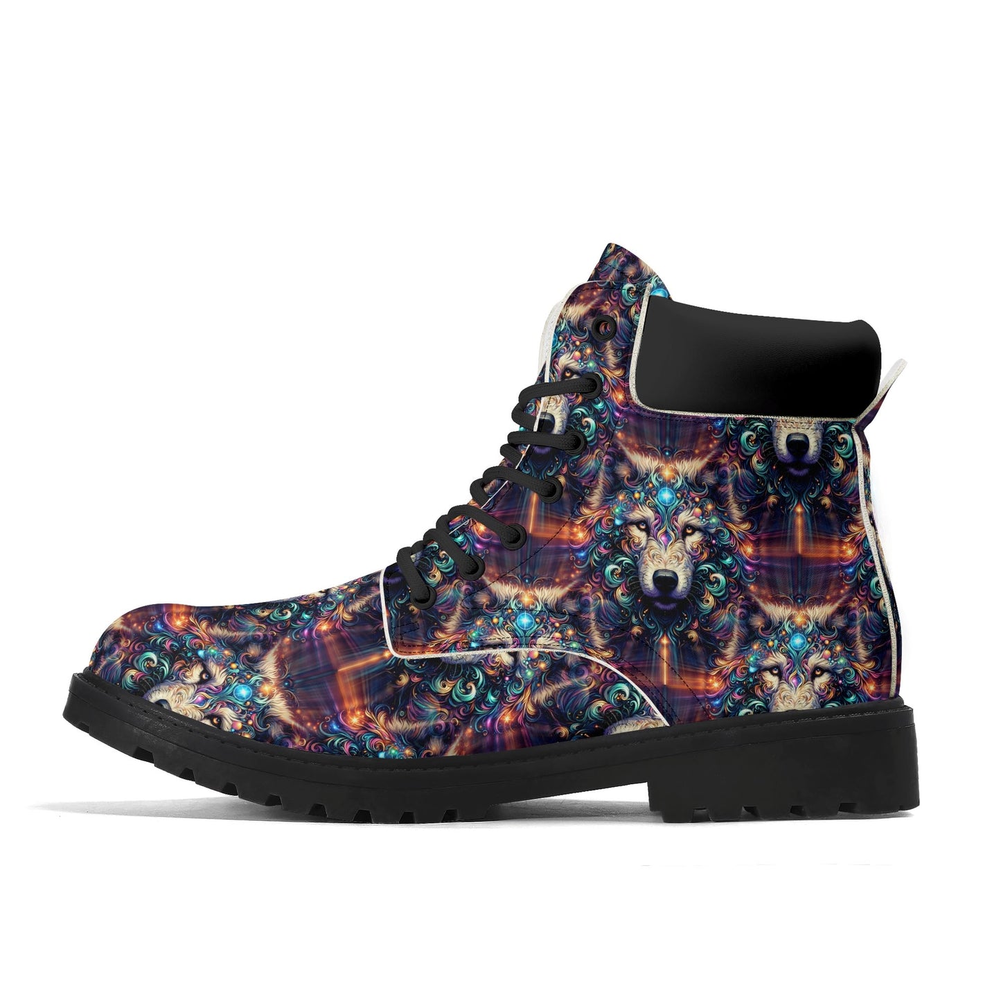 Stardust Wolf - Womens PU Leather Boots