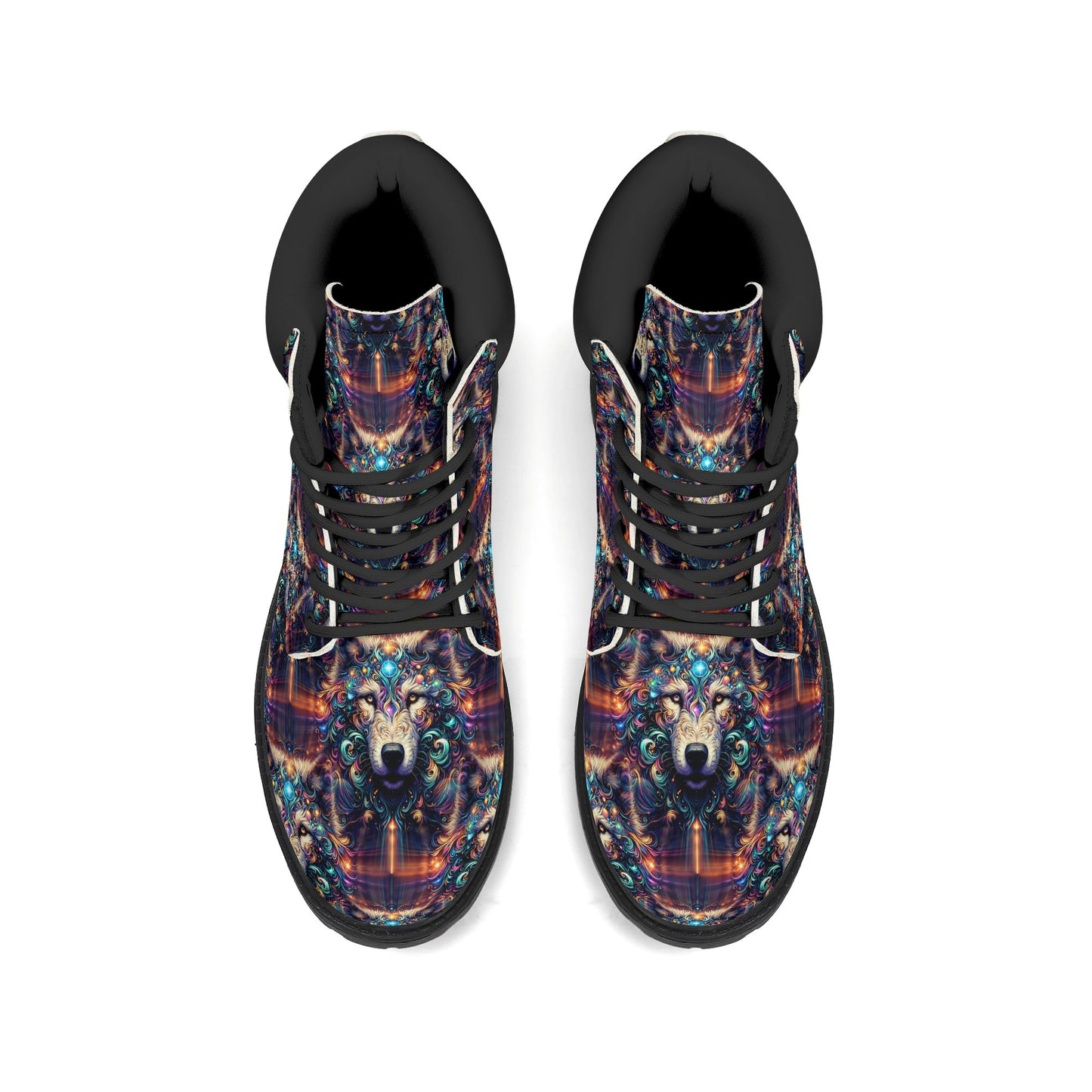 Stardust Wolf - Womens PU Leather Boots