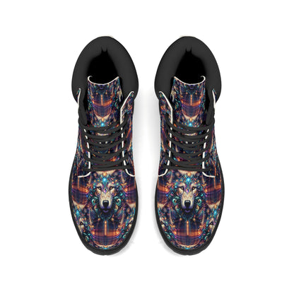 Stardust Wolf - Womens PU Leather Boots