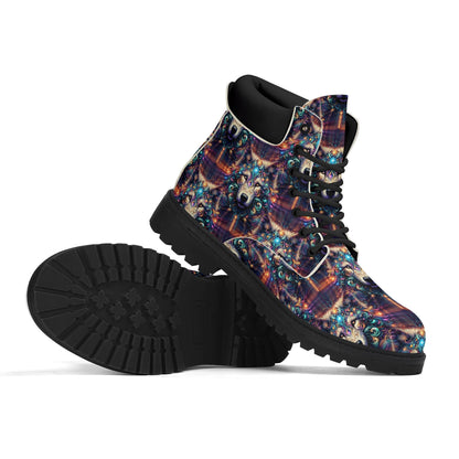 Stardust Wolf - Womens PU Leather Boots