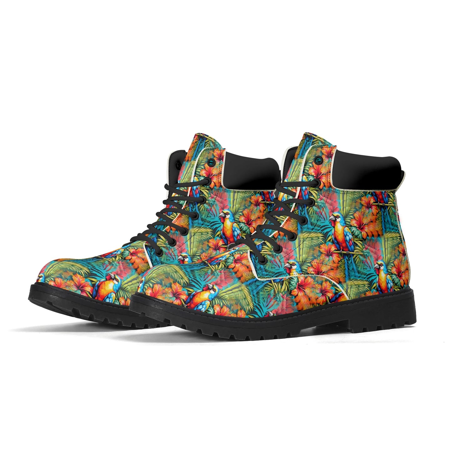 Tropical Paradise - Womens PU Leather Boots