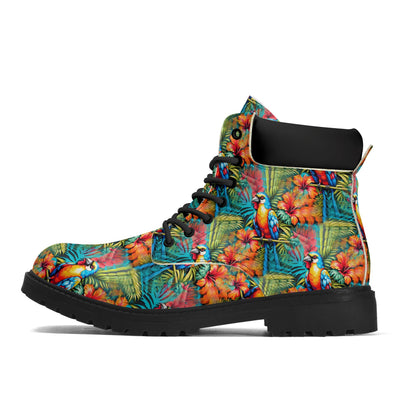 Tropical Paradise - Womens PU Leather Boots