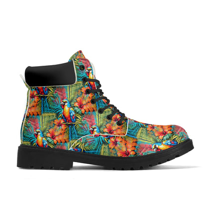 Tropical Paradise - Womens PU Leather Boots