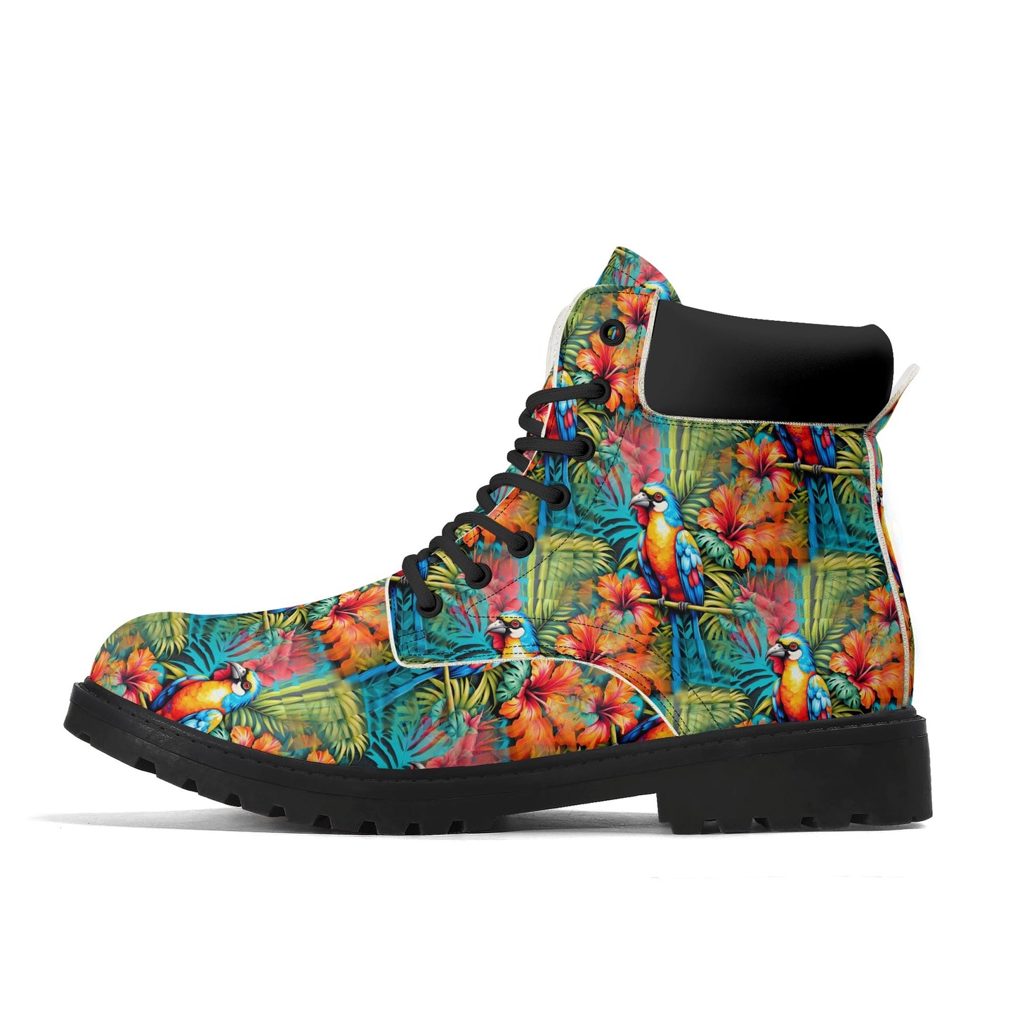 Tropical Paradise - Womens PU Leather Boots