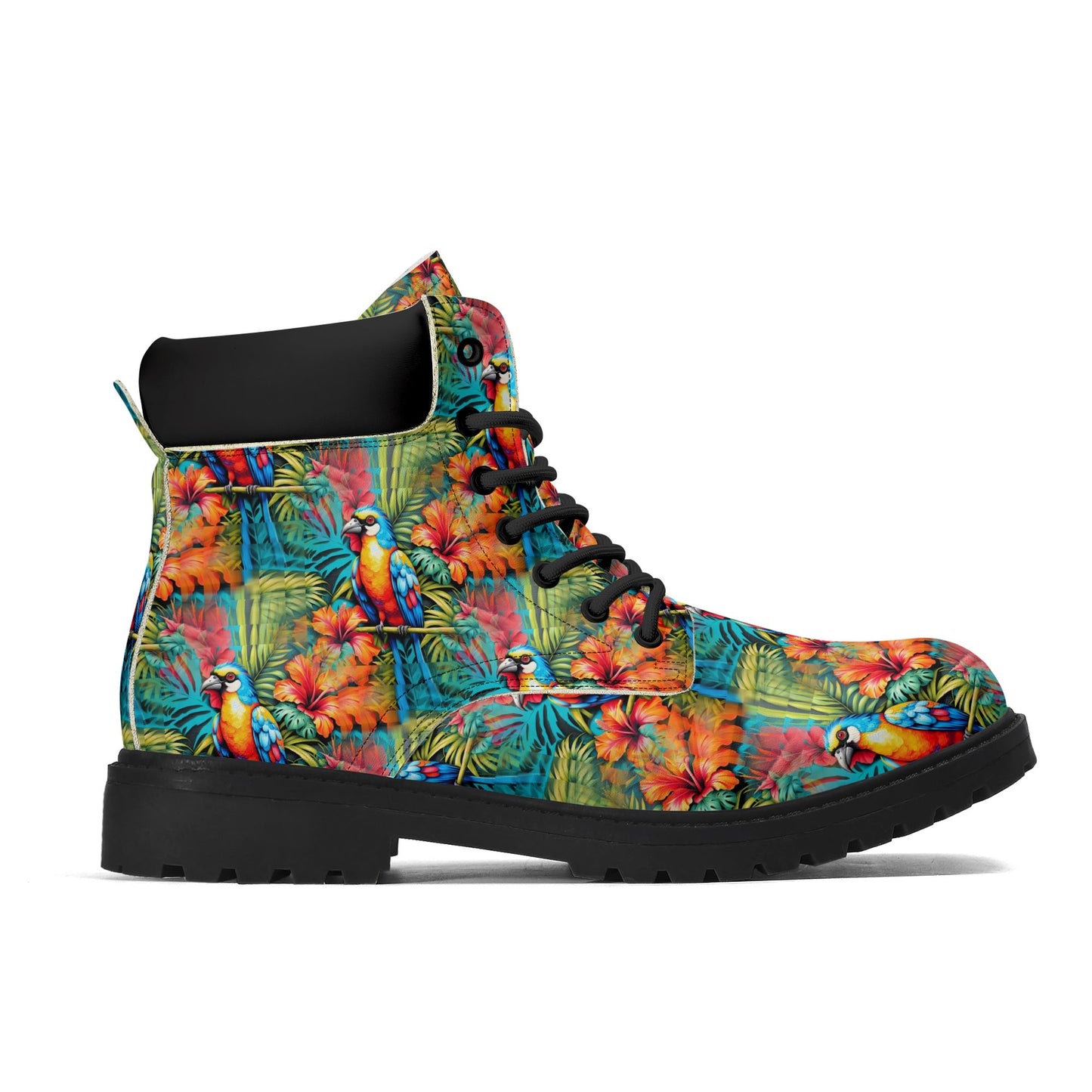 Tropical Paradise - Womens PU Leather Boots