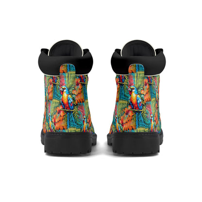 Tropical Paradise - Womens PU Leather Boots