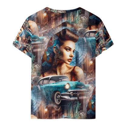 50s Sweetheart - All Over Print Retro Kids T-Shirt