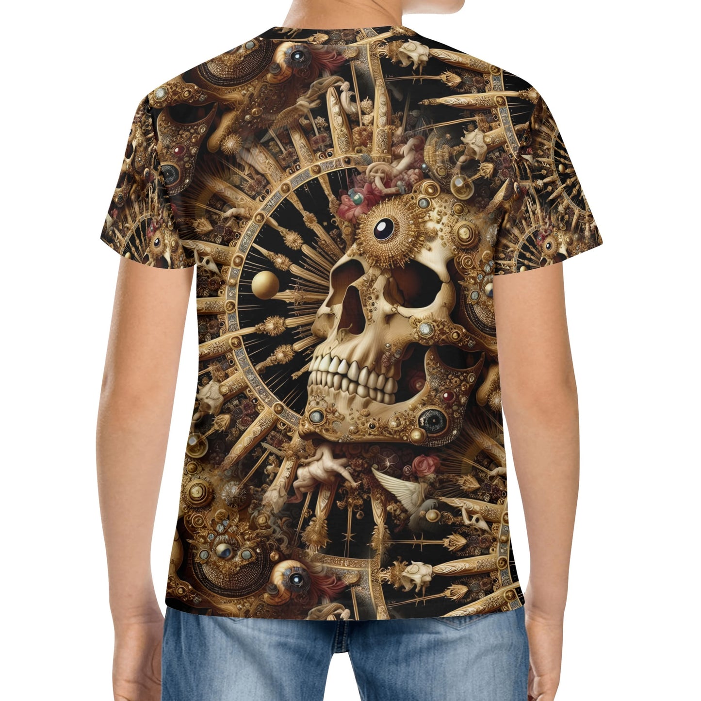 Baroque Bliss - Skull Kids T-Shirt