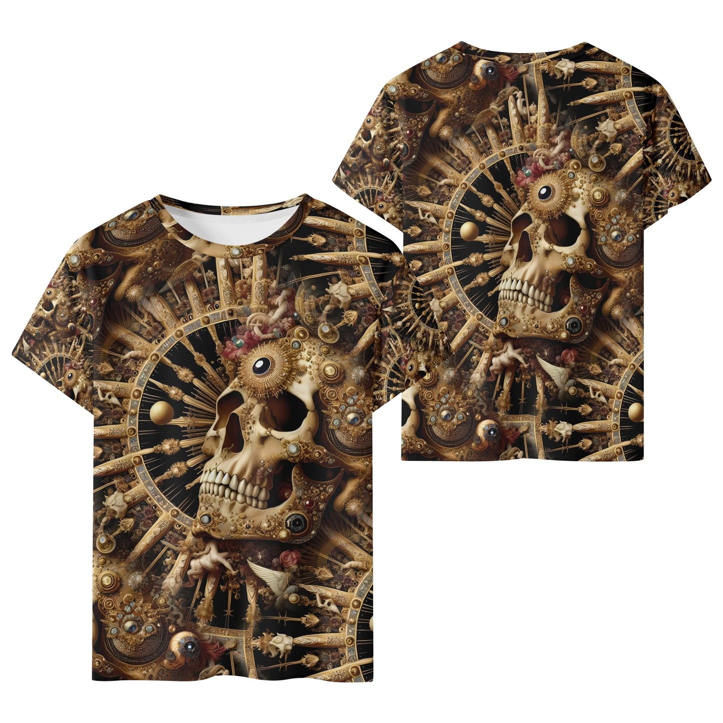 Baroque Bliss - Skull Kids T-Shirt