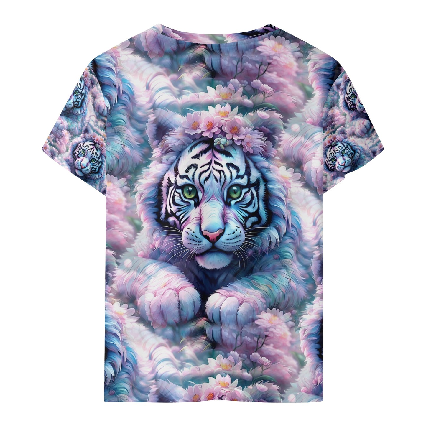 Adorable White Tiger - Fantasy Realm Kids T-Shirt