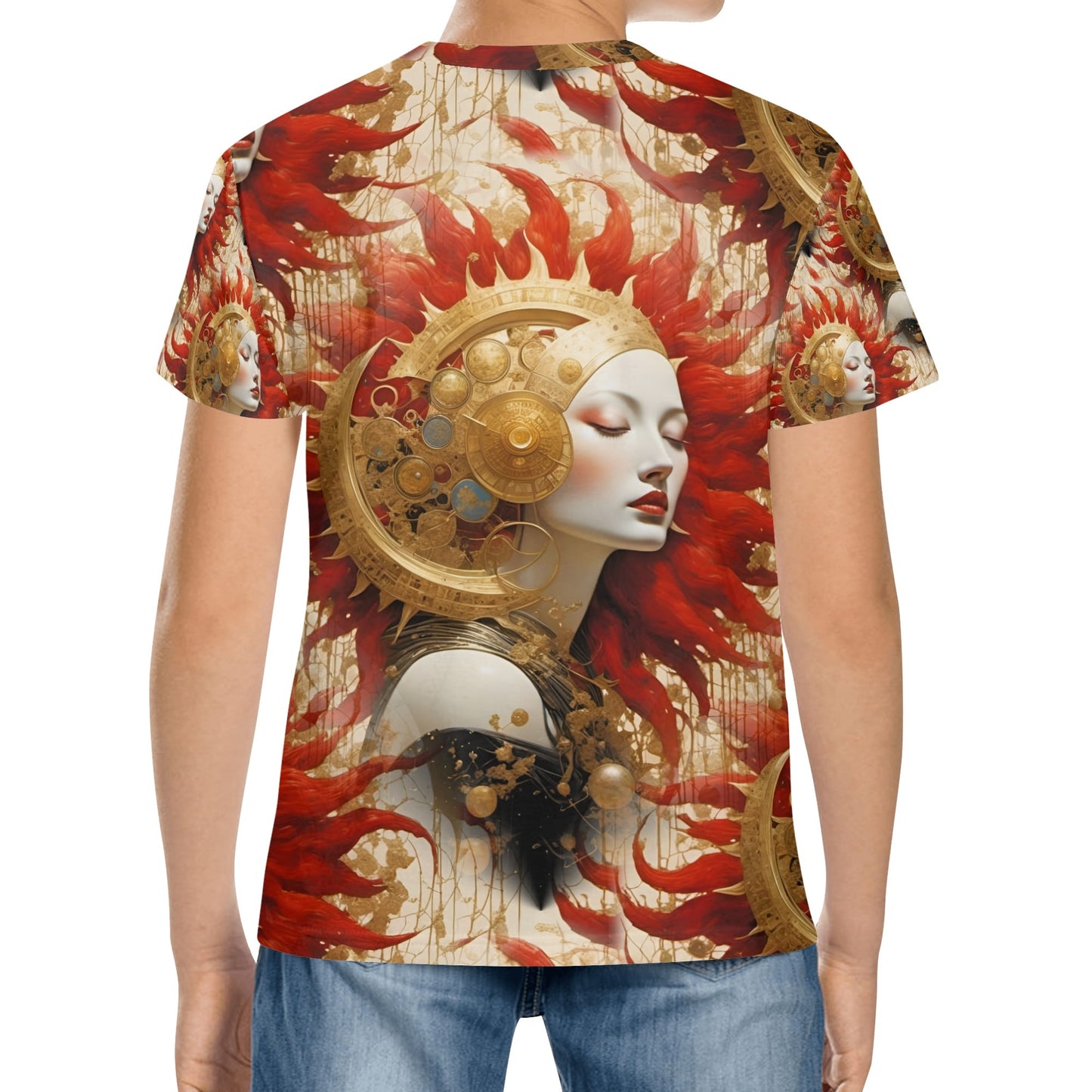 Celestial Rift - Steampunk Fantasy Kids T-Shirt