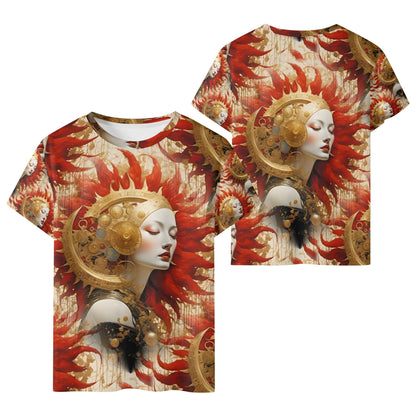 Celestial Rift - Steampunk Fantasy Kids T-Shirt