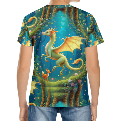 Dragons Daydream - Enchanted Forest Kids T-Shirt