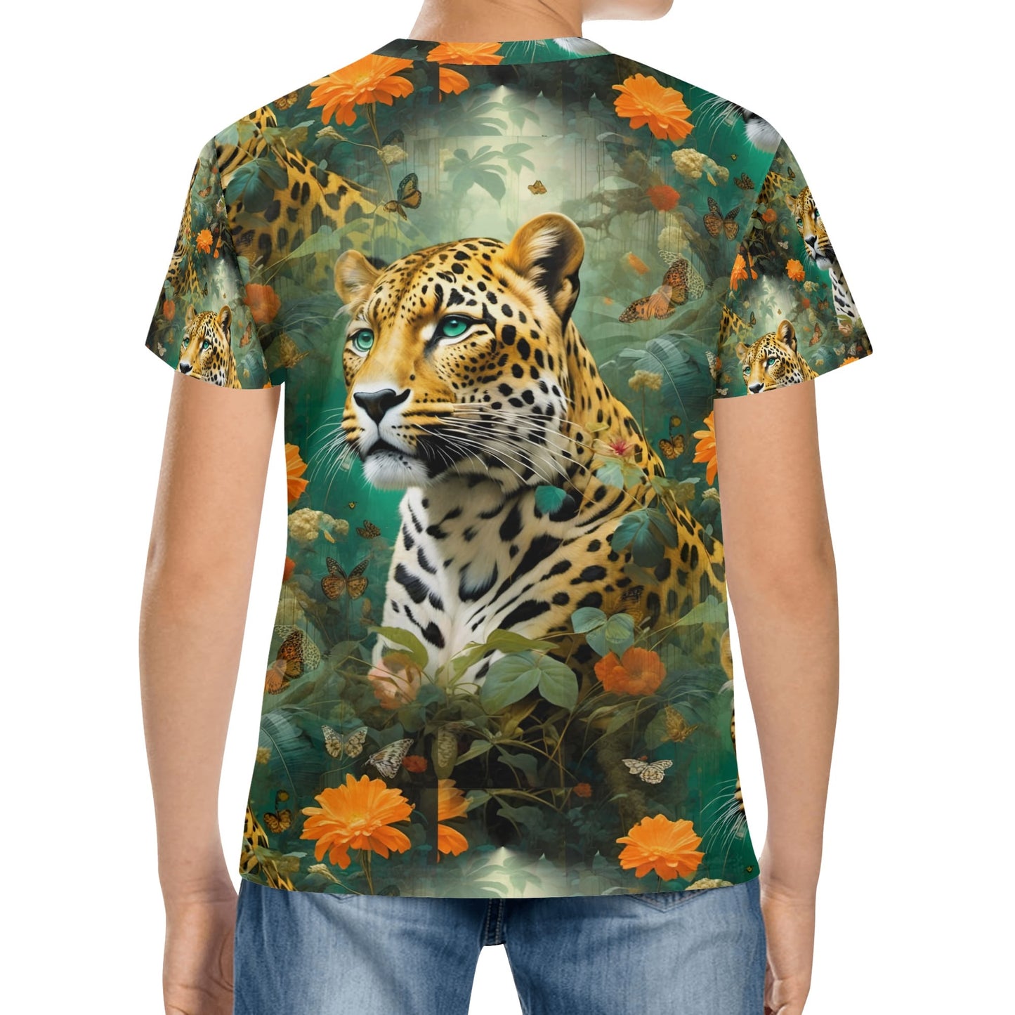 Leopard Flora - Jungle Dreams Kids T-Shirt