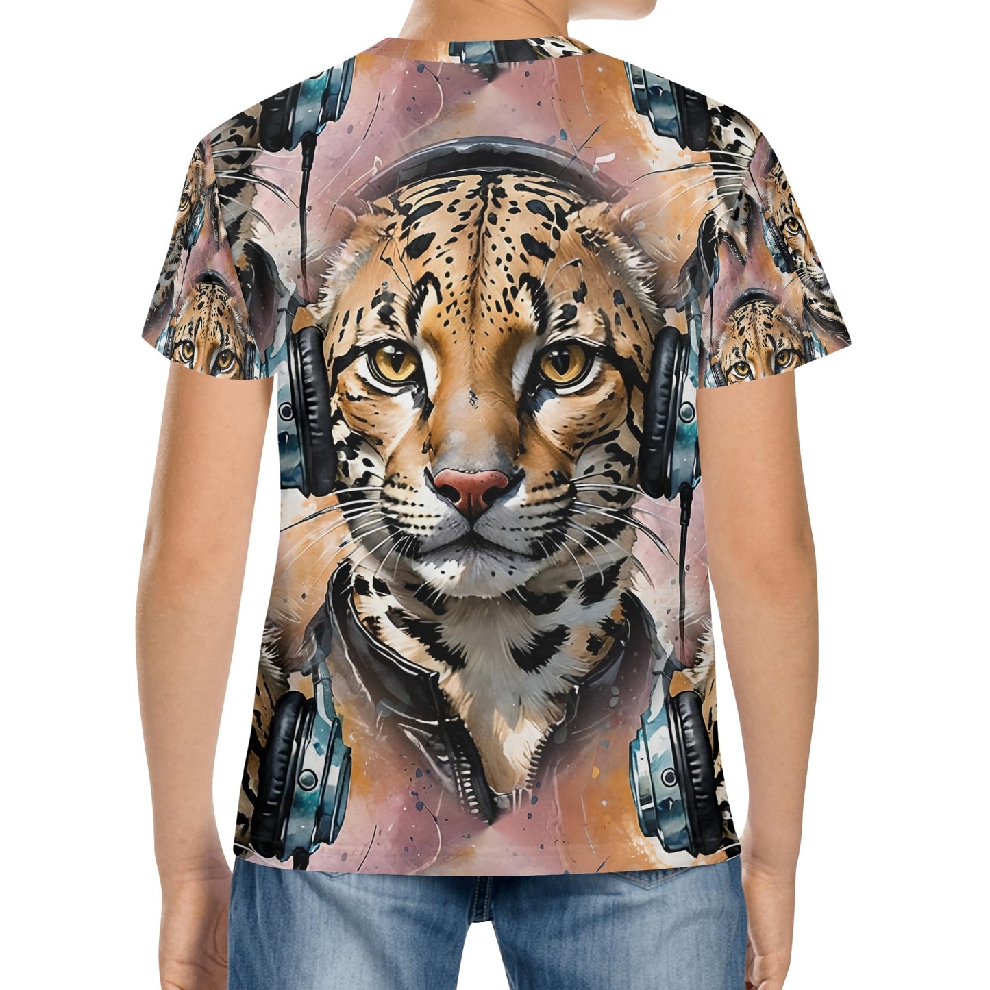 Ocelot Beats - Groovy Cat Kids T-Shirt