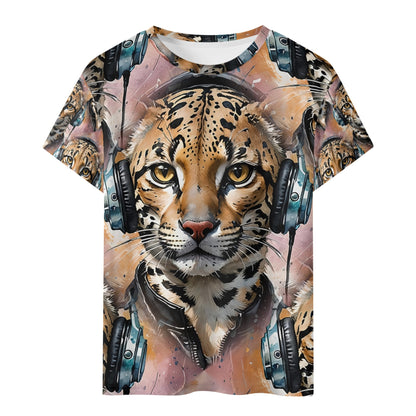 Ocelot Beats - Groovy Cat Kids T-Shirt