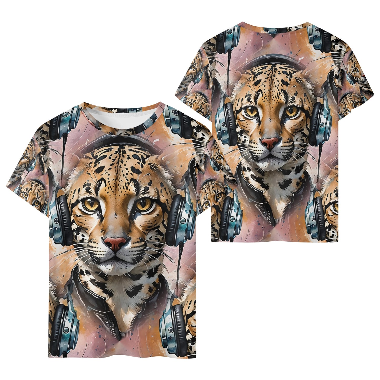 Ocelot Beats - Groovy Cat Kids T-Shirt