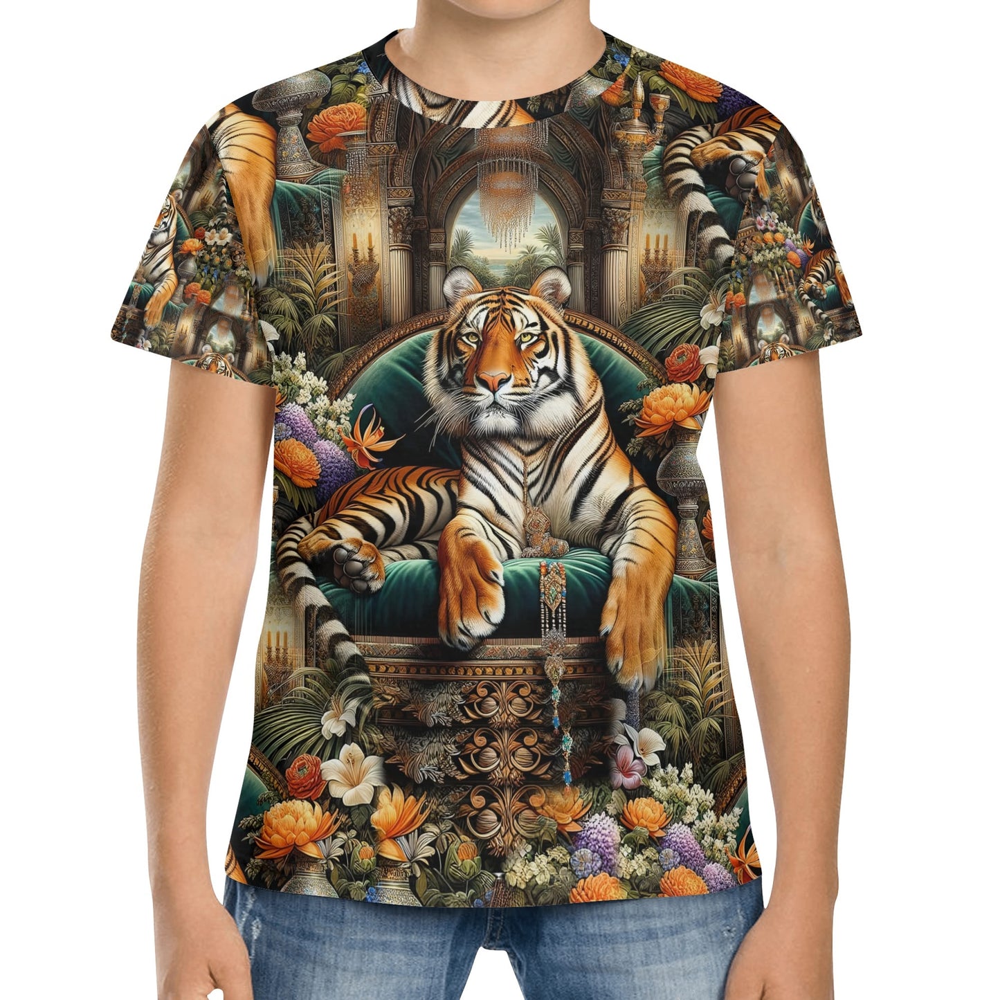 Royal Roar - Regal Tiger Kids T-Shirt