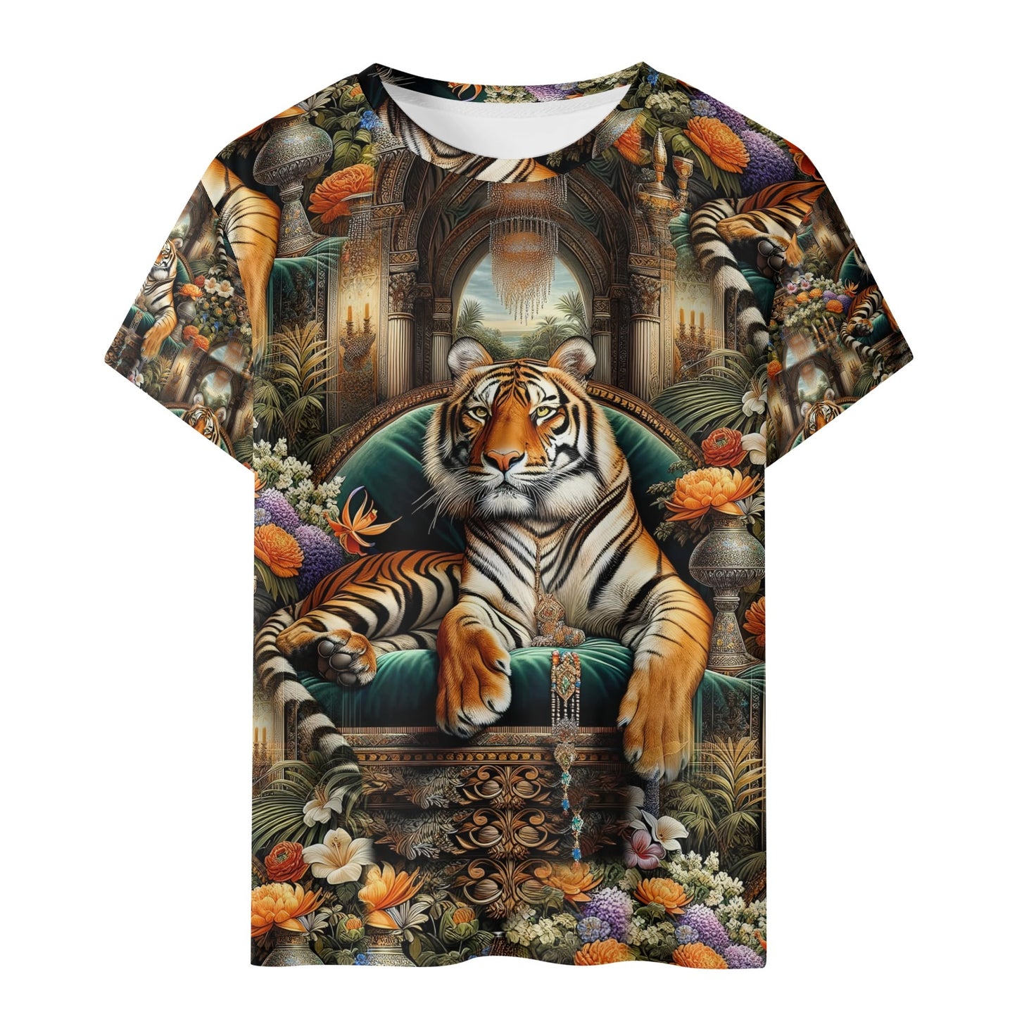 Royal Roar - Regal Tiger Kids T-Shirt