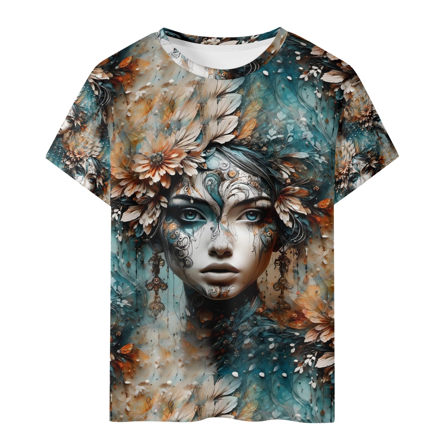 Seraph Shade - Mystical Portrait Kids T-Shirt