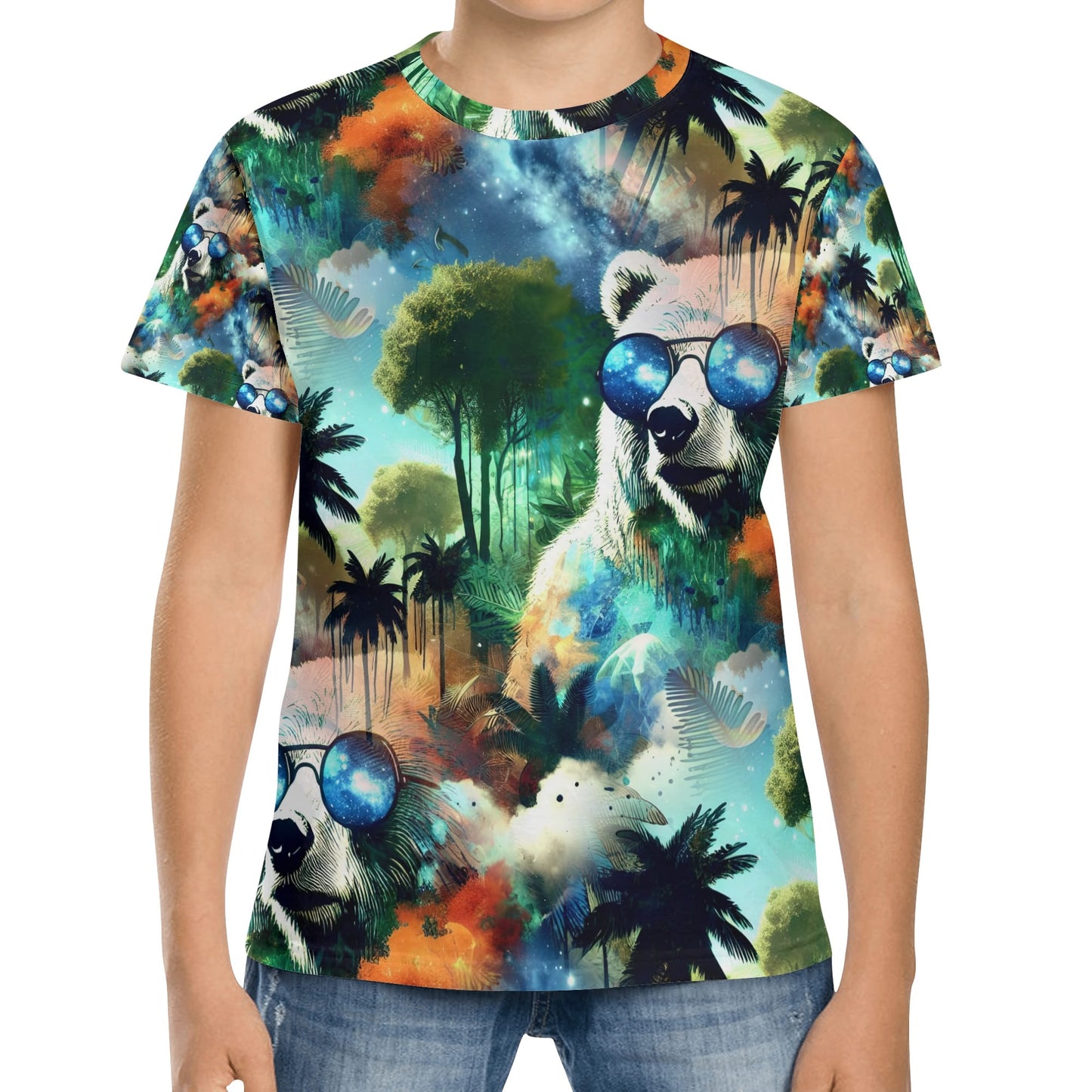 Shades in Paradise - Cosmic Bear Kids T-Shirt