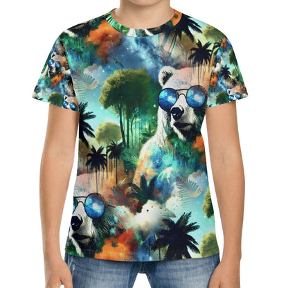 Shades in Paradise - Cosmic Bear Kids T-Shirt