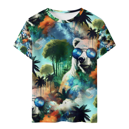 Shades in Paradise - Cosmic Bear Kids T-Shirt