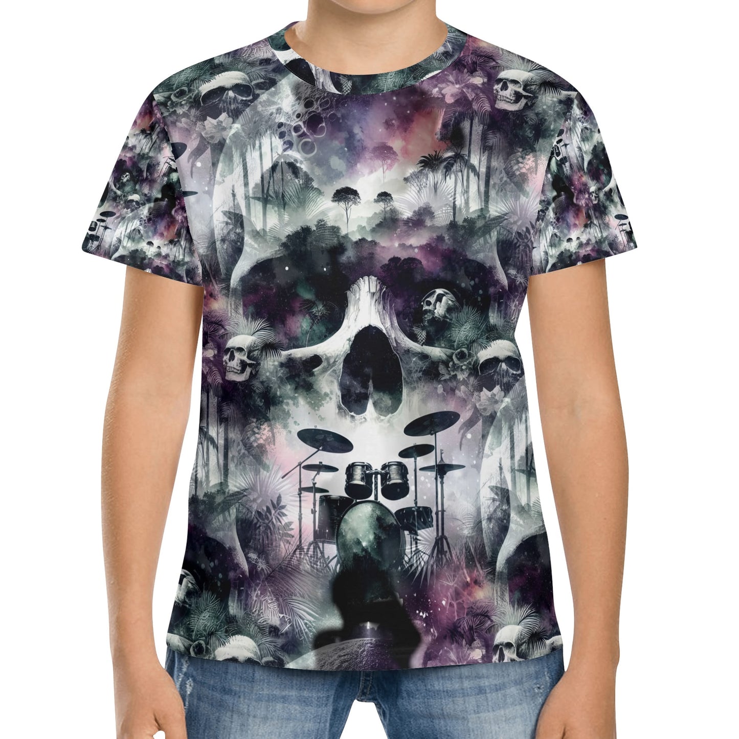 Skull Sessions - Eerie Tapestry Kids T-Shirt