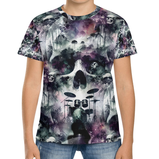 Skull Sessions - Eerie Tapestry Kids T-Shirt