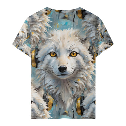 Snowy Fox Beats - Kids T-Shirt