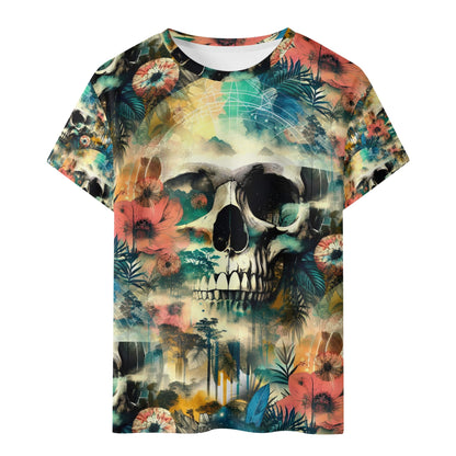 Spaced Out Skull - Kids T-Shirt