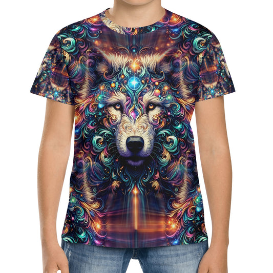 Stardust Wolf - Kids T-Shirt