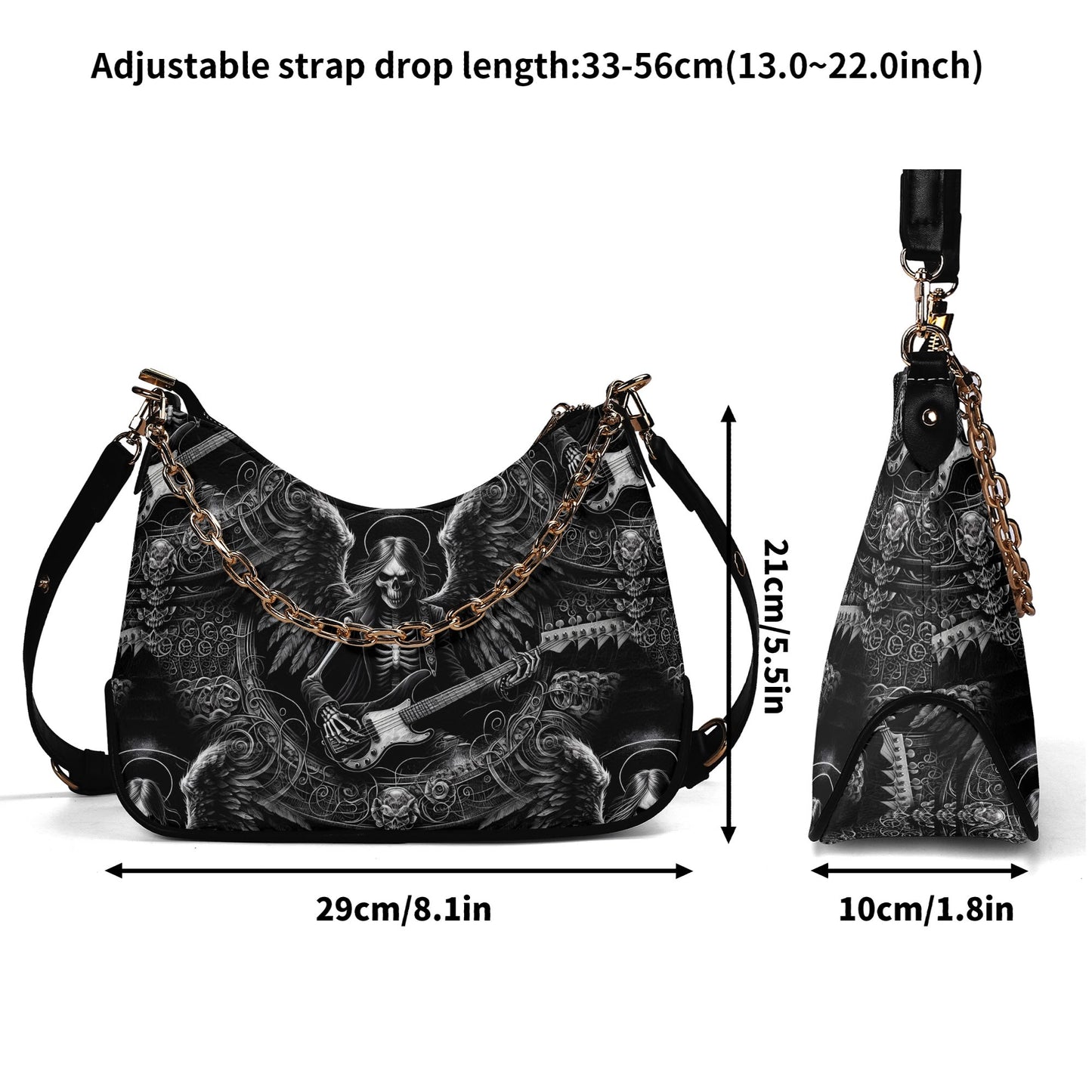 Bass Angel - Gothic Shoulder Bag - A Rockin Vibe