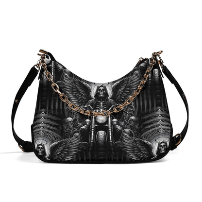 Death on Wheels - Gothic Shoulder Bag - Ride into Style