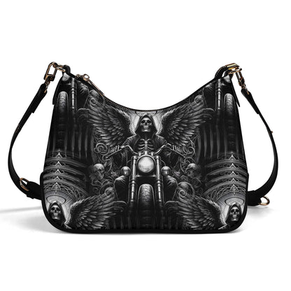 Death on Wheels - Gothic Shoulder Bag - Ride into Style