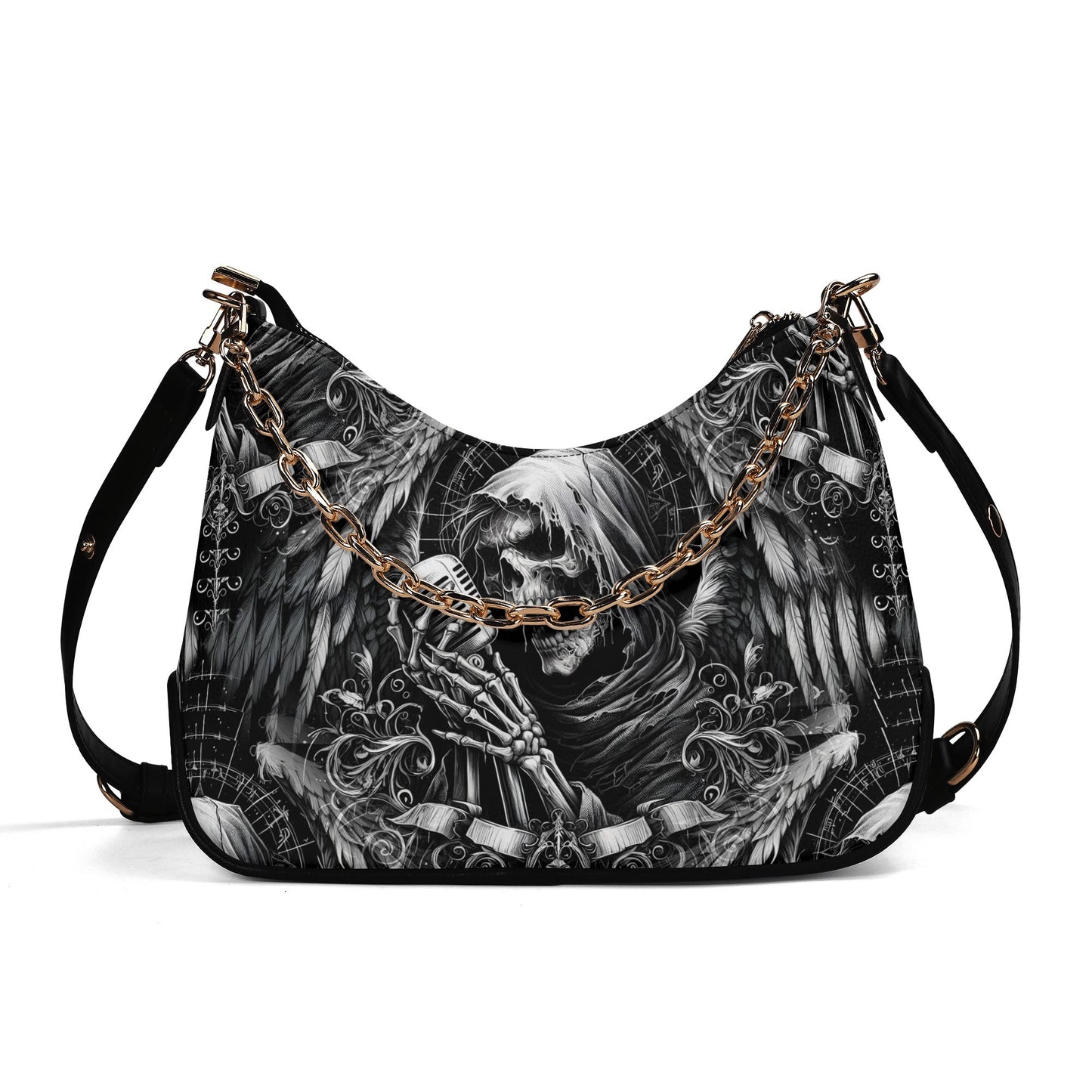 Shadowy Singer - Gothic Shoulder Bag - A Haunting Harmony