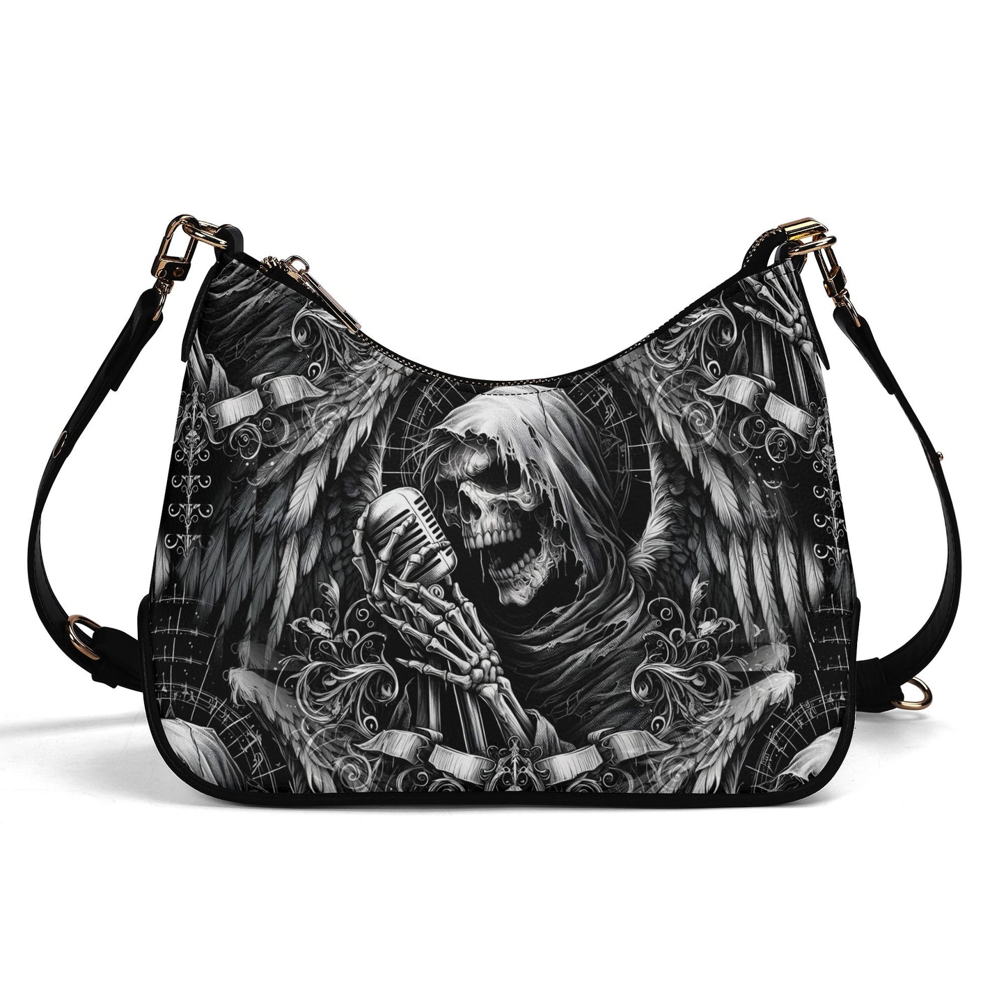 Shadowy Singer - Gothic Shoulder Bag - A Haunting Harmony