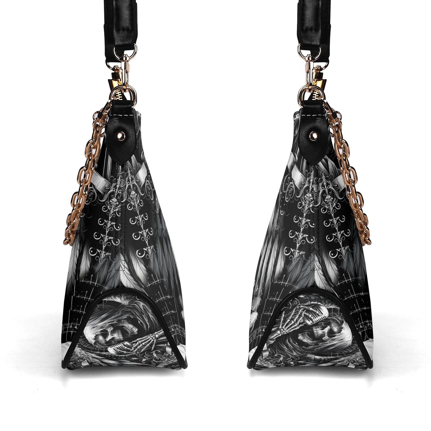 Shadowy Singer - Gothic Shoulder Bag - A Haunting Harmony