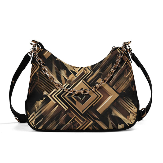 Metallic Maze - Shoulder Bag - A Futuristic Fusion