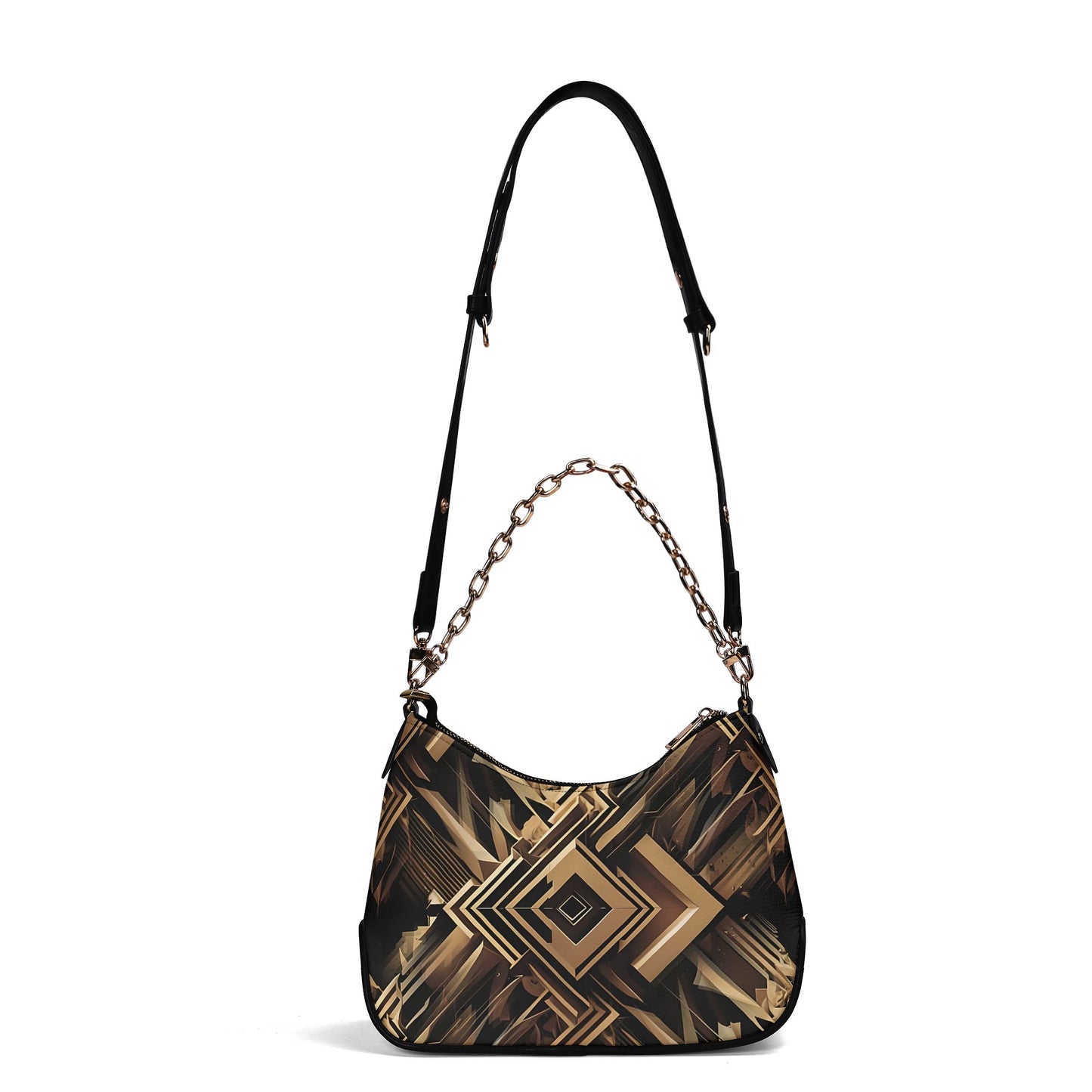 Metallic Maze - Shoulder Bag - A Futuristic Fusion