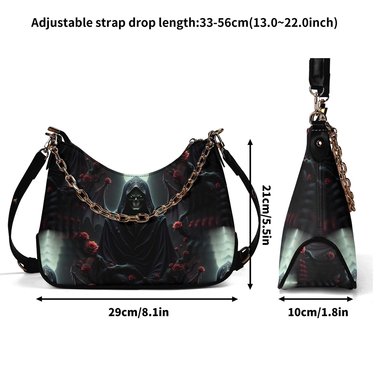 Midnights Omen - Shoulder Bag - A Dark and Mysterious Design