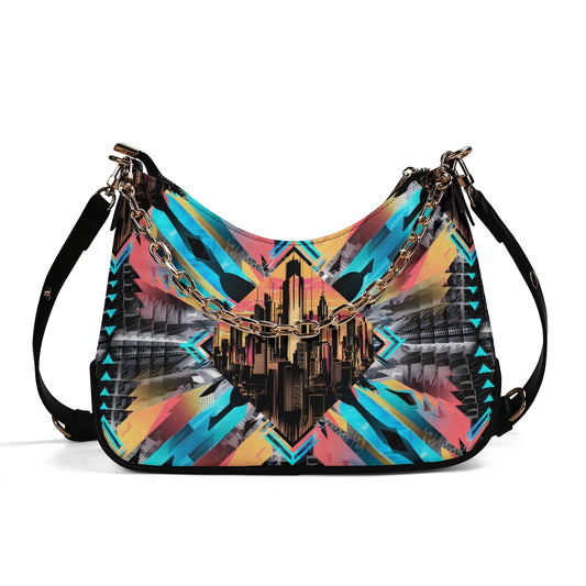 Neon Nights - Shoulder Bag - A Futuristic Vibe