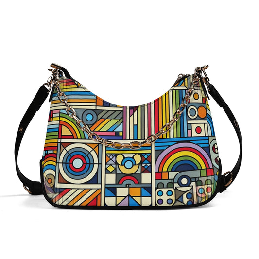 Rainbow Riot - Shoulder Bag - A Vibrant Celebration